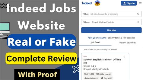 indeed jobs are fake